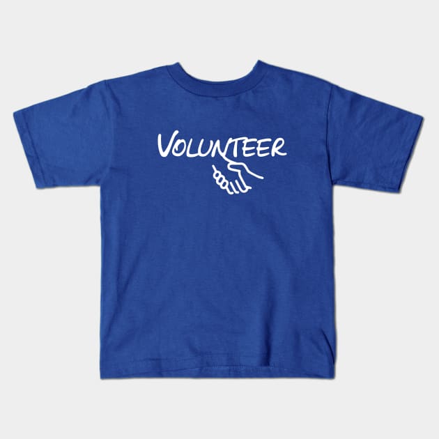 Volunteer. Helping hand Kids T-Shirt by KRUTO